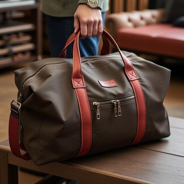 The Weekender Duffle in Forest Green